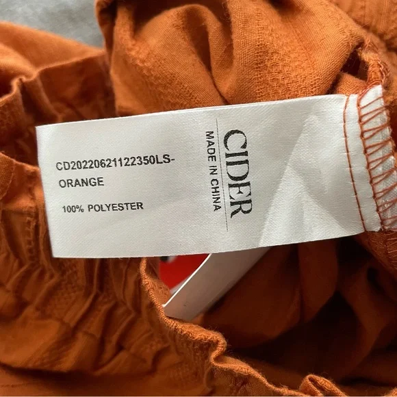 Cider Rust Orange Tiered Maxi Skirt - Picture 4 of 6